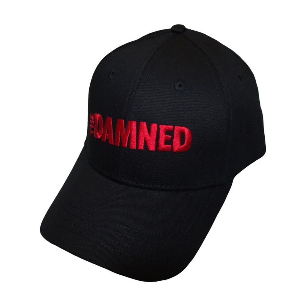 The Damned Unisex Adult Text Logo Baseball Cap / Black
